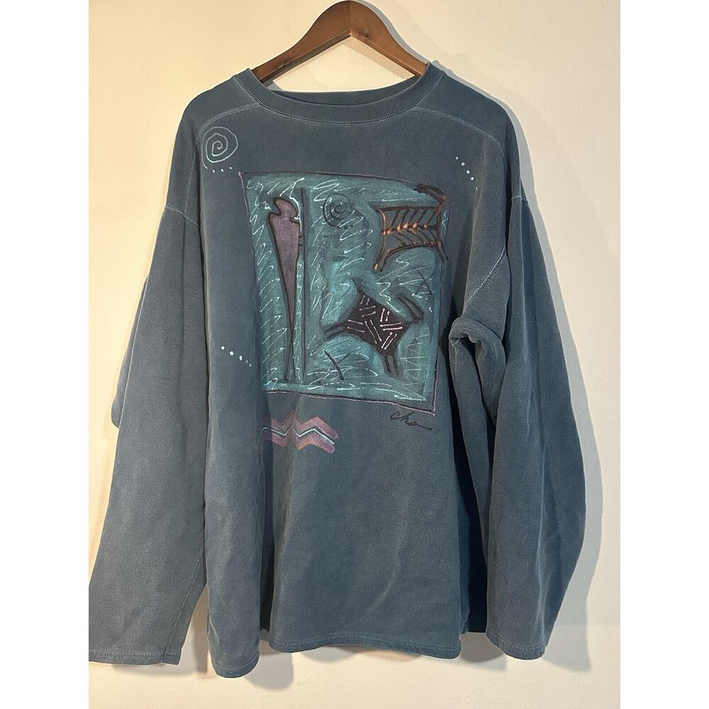 Vintage Rare abstract Art Crewneck Size XL